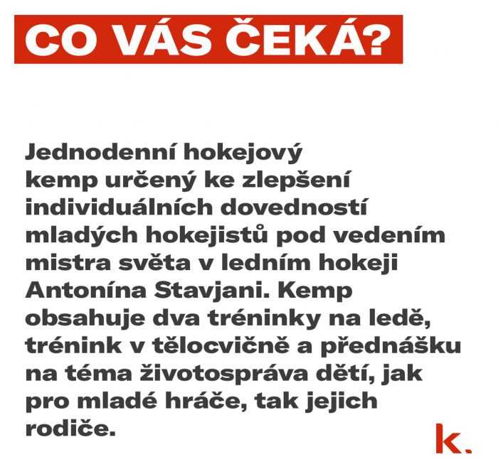 Antonín Stavjaňa hokejový kemp